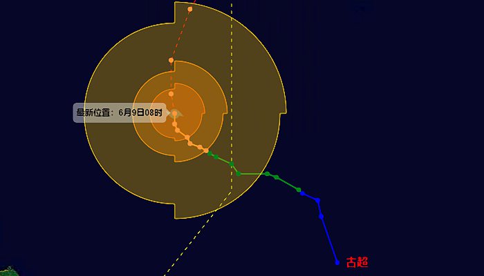 台风最新路径,最新的台风动向,台风动态实时追踪