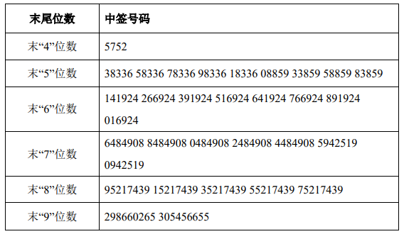 最新新股中签号公布,“今日重磅！最新中签新股名单揭晓！”