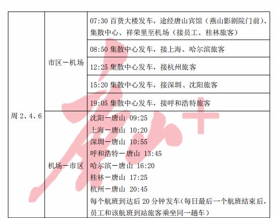 唐山机场航班时刻表最新,唐山机场最新航班时刻表，实时更新。