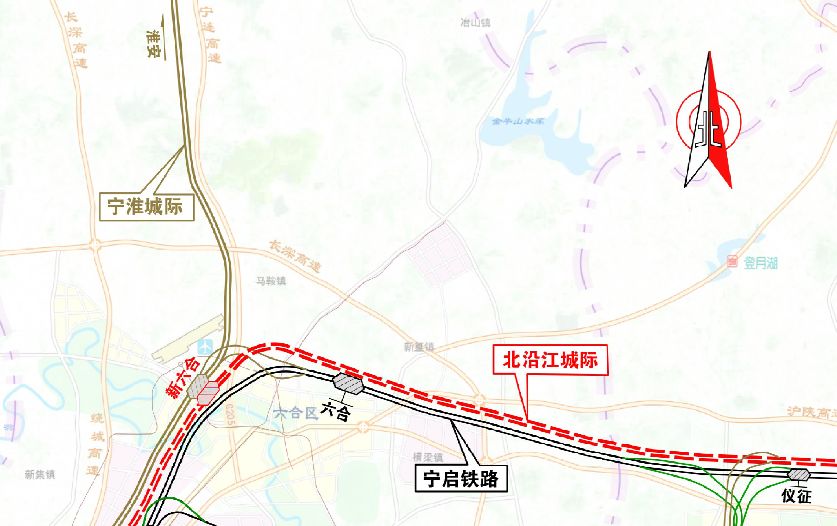 宁淮铁路最新规划图,宁淮高铁最新规划图