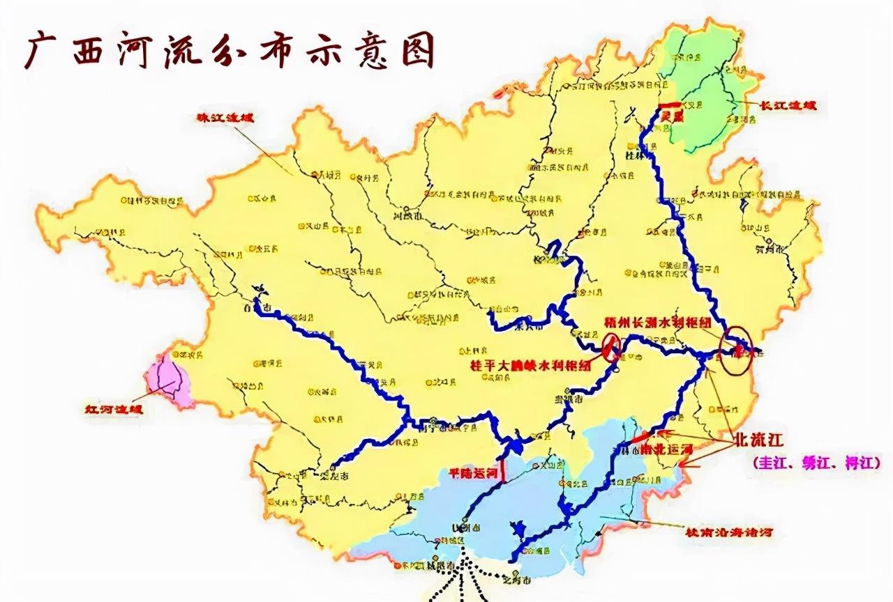 最新广西交通地图,广西最新交通导航图